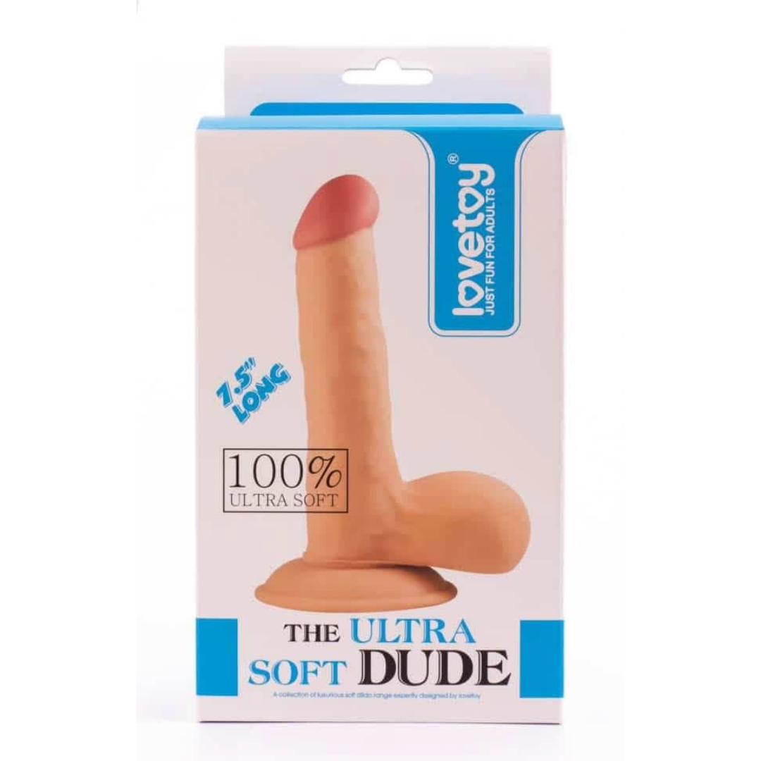 Ρεαλιστικό Dildo Με Βεντούζα 19 εκ - 7.5" The Ultra Soft Dude