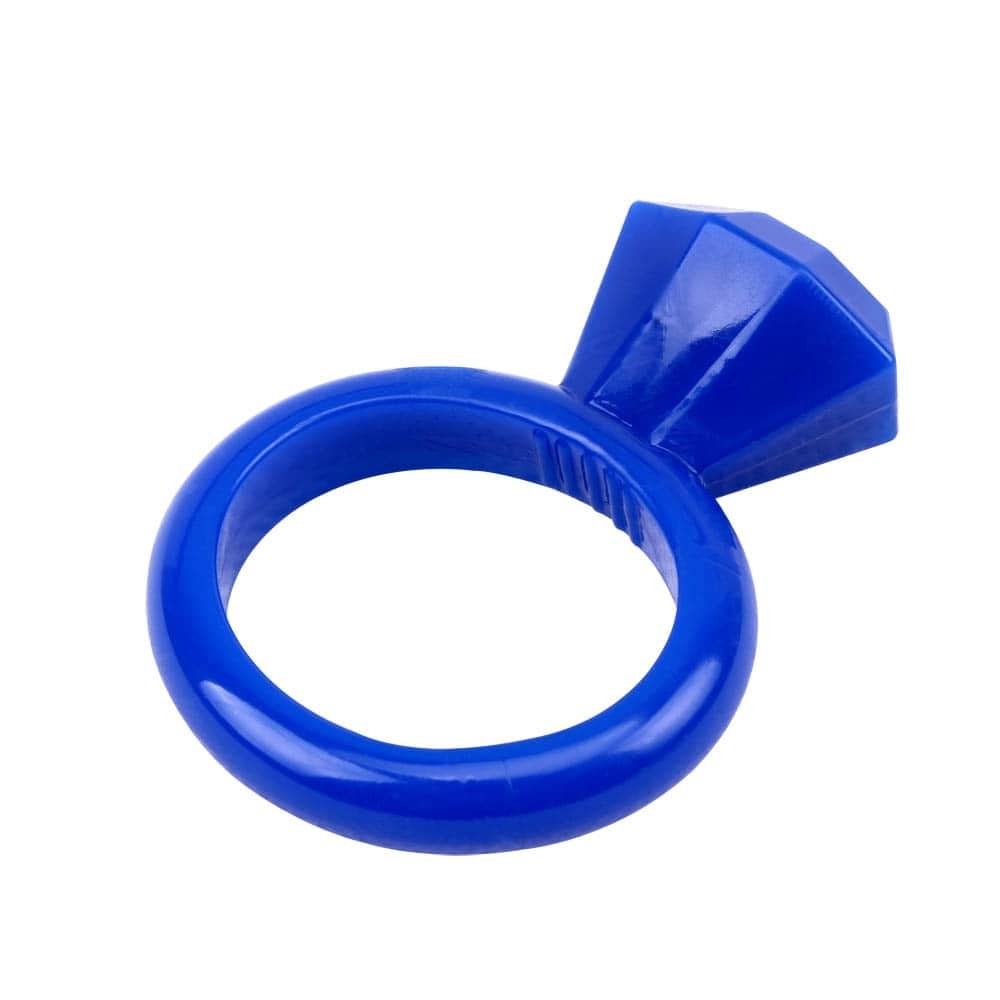 Δαχτυλίδι Πέους Διαμάντι Μπλε - Diamond Cock Ring Blue