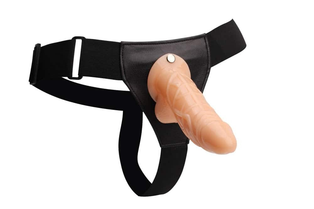 Ρεαλιστικό Strap-On Dildo 19 εκ - Hollow Cock