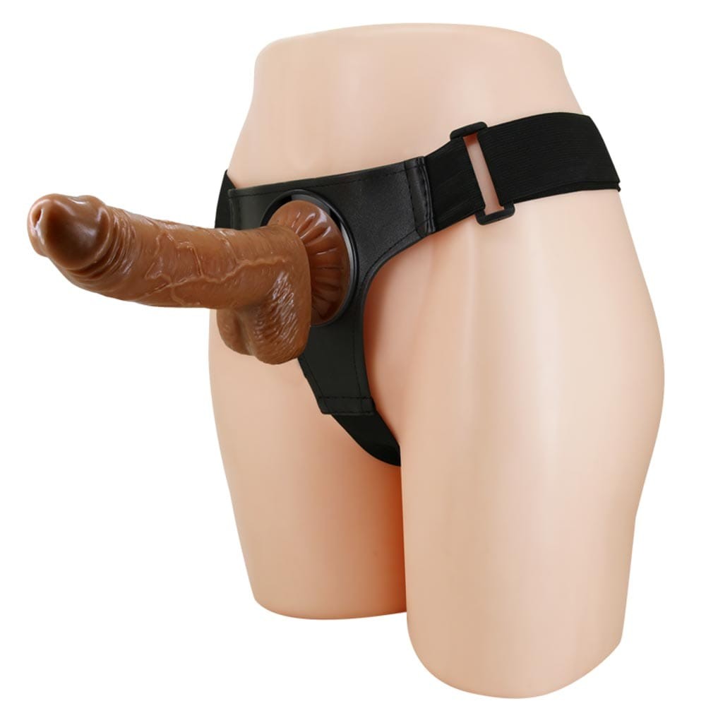 Ρεαλιστικό Strap-On Dildo 20 εκ - Pretty Love Michael Harness Briefs