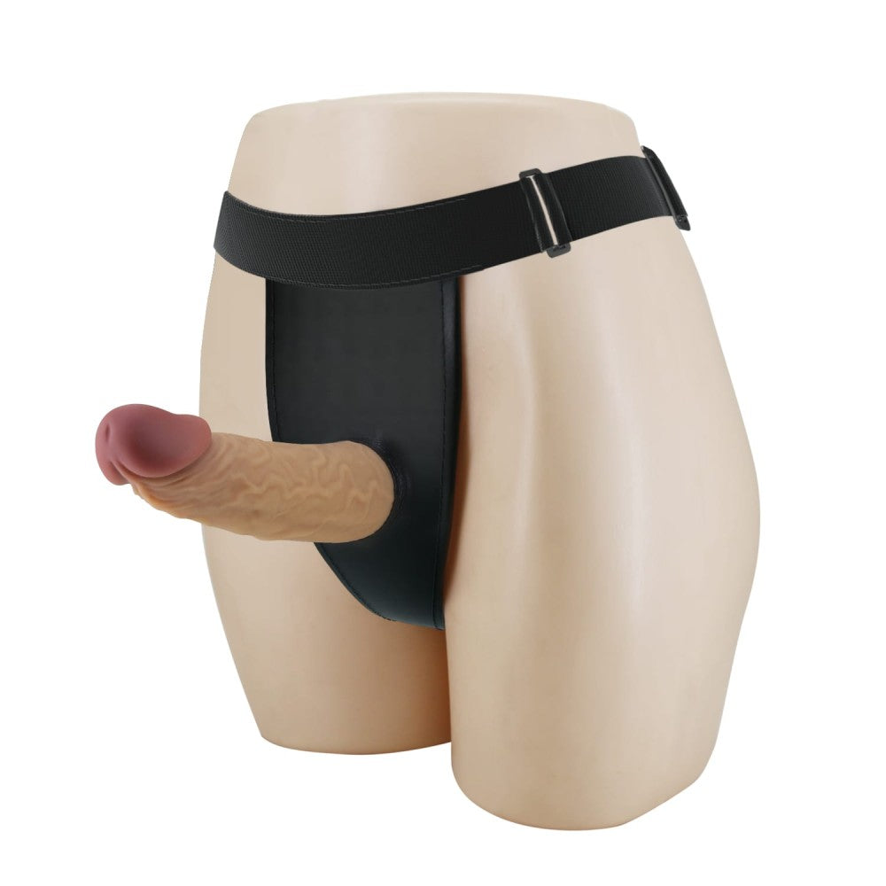 Ρεαλιστικό Strap-On Dildo 17,5 εκ - Pretty Love Houston Harness Briefs