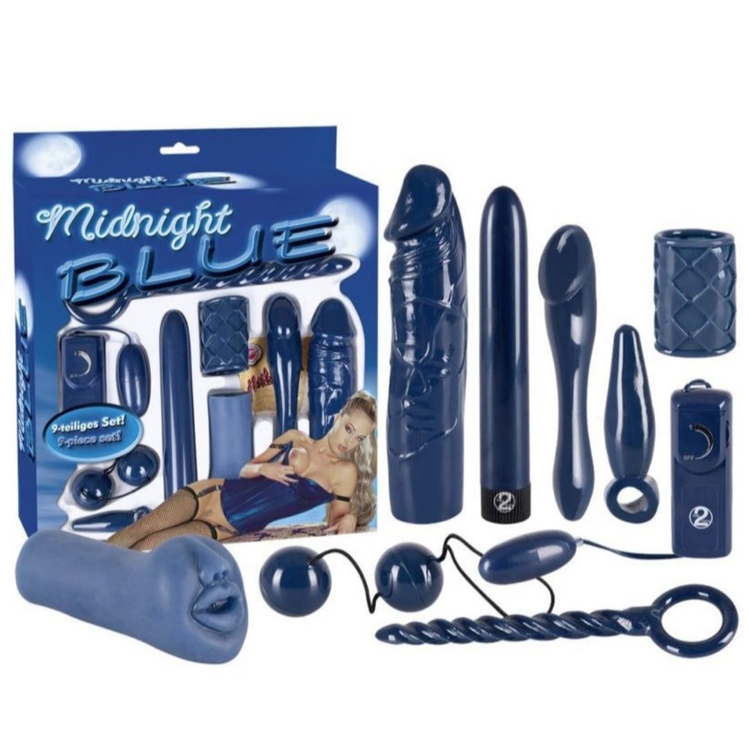 Set Ερωτικών Βοηθημάτων - Midnight Blue Set