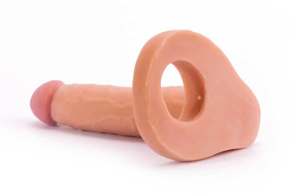 Ρεαλιστικό Dildo Με Λουράκι 15,8 εκ - The Ultra Soft Double #2