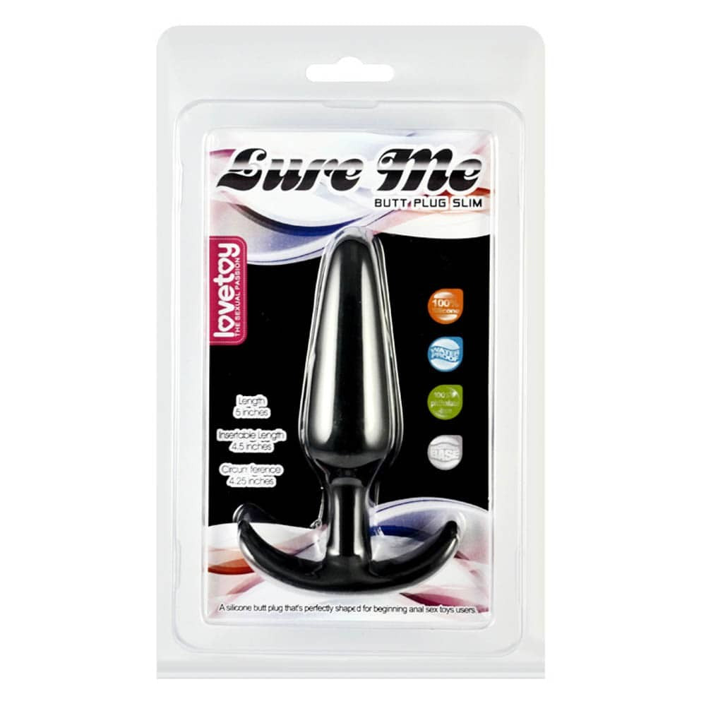 Πρωκτική Σφήνα 12.5 εκ - Lure Me Classic Anal Plug Large Μαύρο