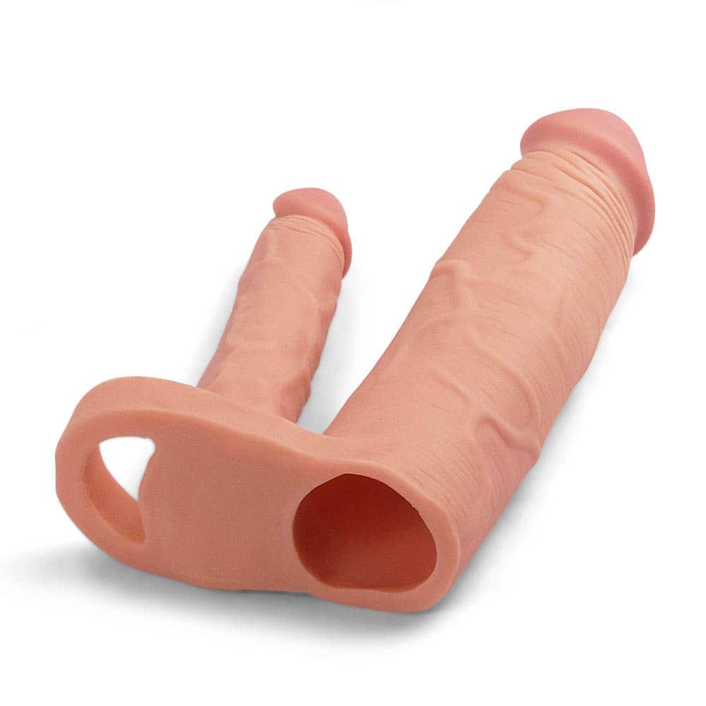 Ρεαλιστική Προέκταση Πέους Διπλή - Add 2" Double Penis Sleeve