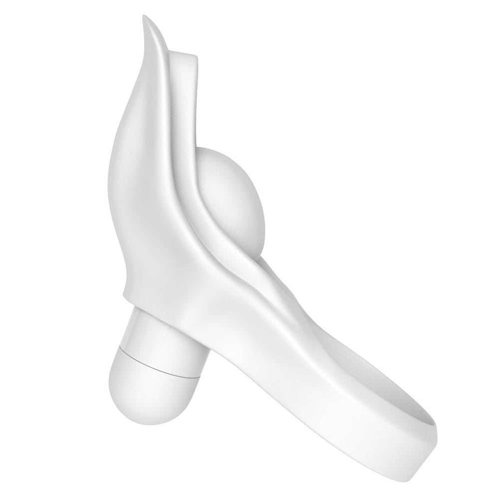Δονούμενο Δαχτυλίδι Πέους Λευκό - Power Clit Silicone Cockring