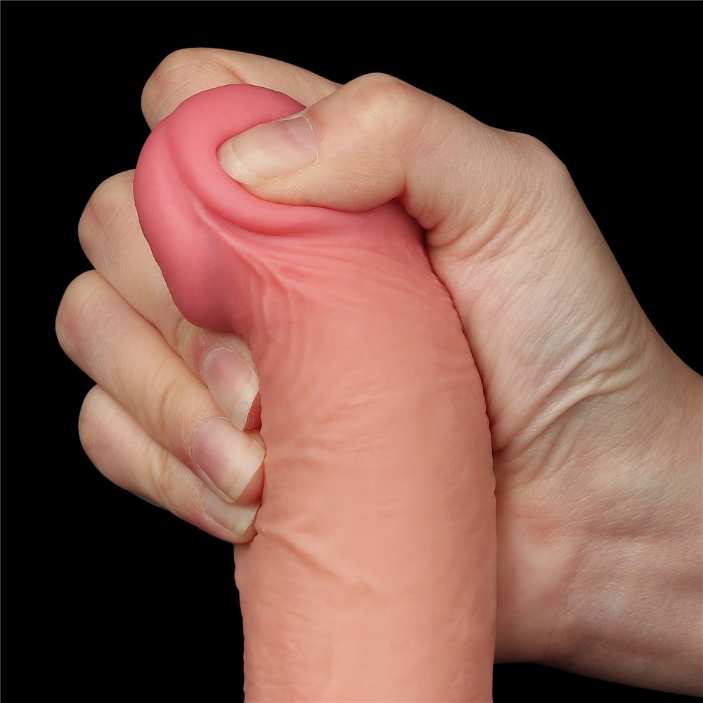 Ρεαλιστικός Δονητής Με Διπλό Δέρμα 19.5 εκ - 7.5'' Sliding Skin Dual Layer Dong Flesh III