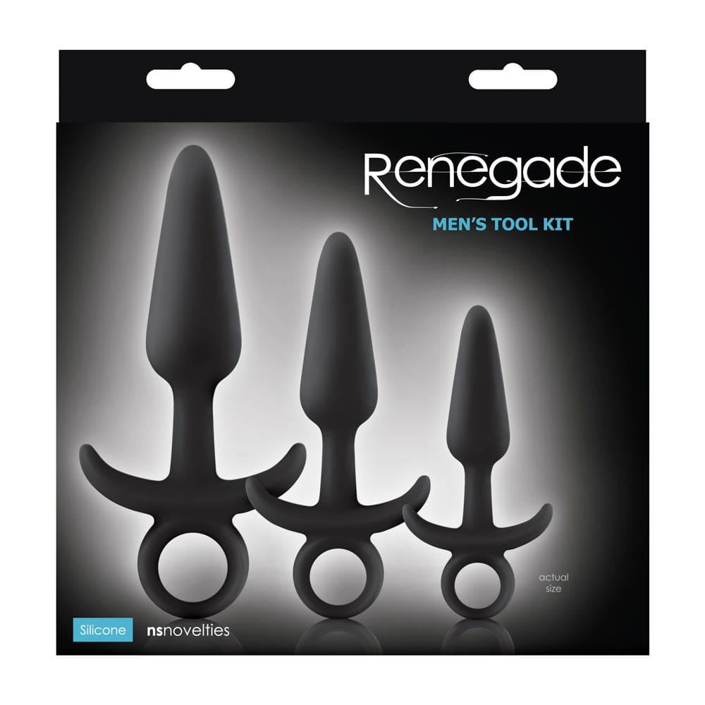 Set Πρωκτικές Σφήνες (3 Μεγέθη) - Renegade Men's Tool Kit Black
