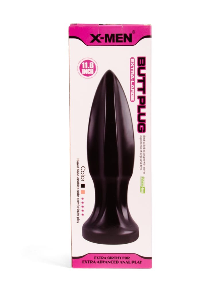 Πρωκτική Σφήνα 30 εκ - X-MEN Butt Plug Black