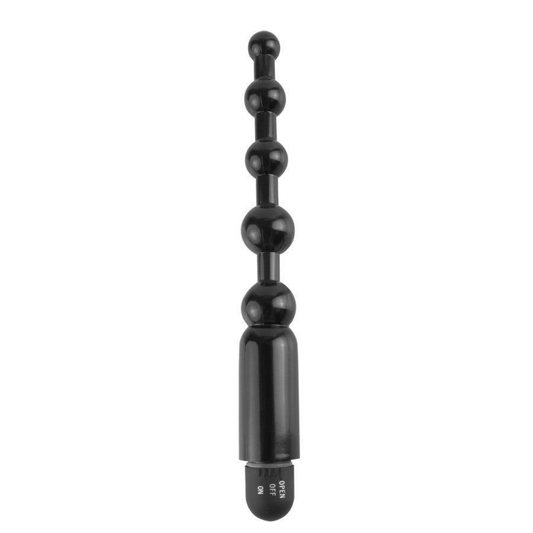 Δονούμενες Πρωκτικές Μπίλιες 19 εκ - Beginner's Power Beads Μαύρο