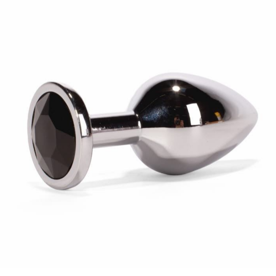 Πρωκτική Σφήνα 7.1 εκ - X-MEN Secret Shade Metal Butt Plug Μαύρο/Ασημί