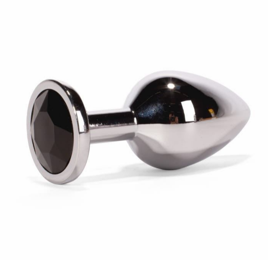Πρωκτική Σφήνα 7.1 εκ - X-MEN Secret Shade Metal Butt Plug Μαύρο/Ασημί