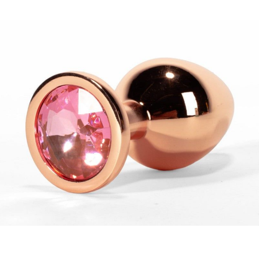 Πρωκτική Σφήνα Διαμάντι Ροζ 7.1 εκ- X-MEN Secret Shade Metal Butt Plug Small