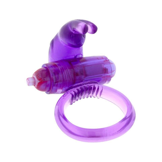 Δονούμενο Δαχτυλίδι Πέους Rabbit Μωβ - Rabbit Silicone Vibrating Cockring Purple