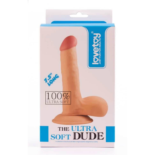 Ρεαλιστικό Dildo Με Βεντούζα 19 εκ - 7.5" The Ultra Soft Dude