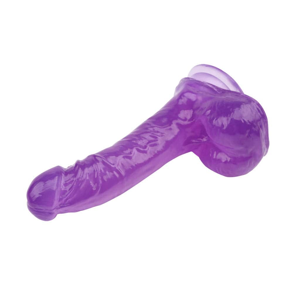 Ημιδιάφανο Ρεαλιστικό Dildo 19 εκ - 7.5 Inch Dildo Μωβ