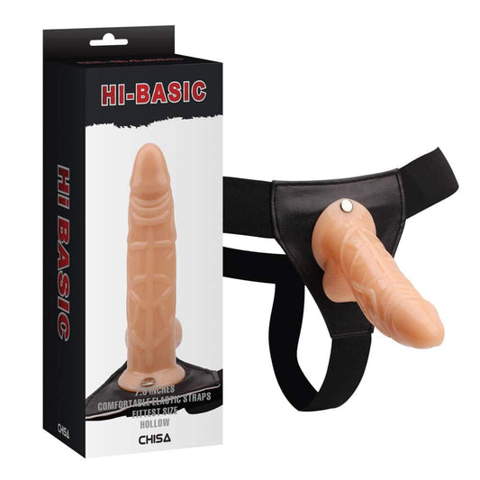 Ρεαλιστικό Strap-On Dildo 19 εκ - Hollow Cock