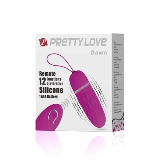 Δονούμενο Αυγό Με Τηλεχειριστήριο 9,2 εκ - Pretty Love Dawn Μωβ