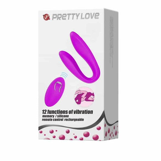 Δονητής Διπλός Με Τηλεχειριστήριο 10,3 εκ - Pretty Love Letitia Μωβ