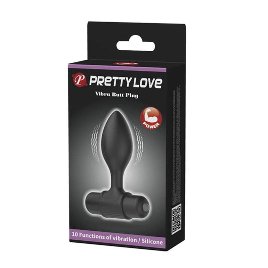 Πρωκτική Σφήνα - Pretty Love Vibra Butt Plug Μαύρο