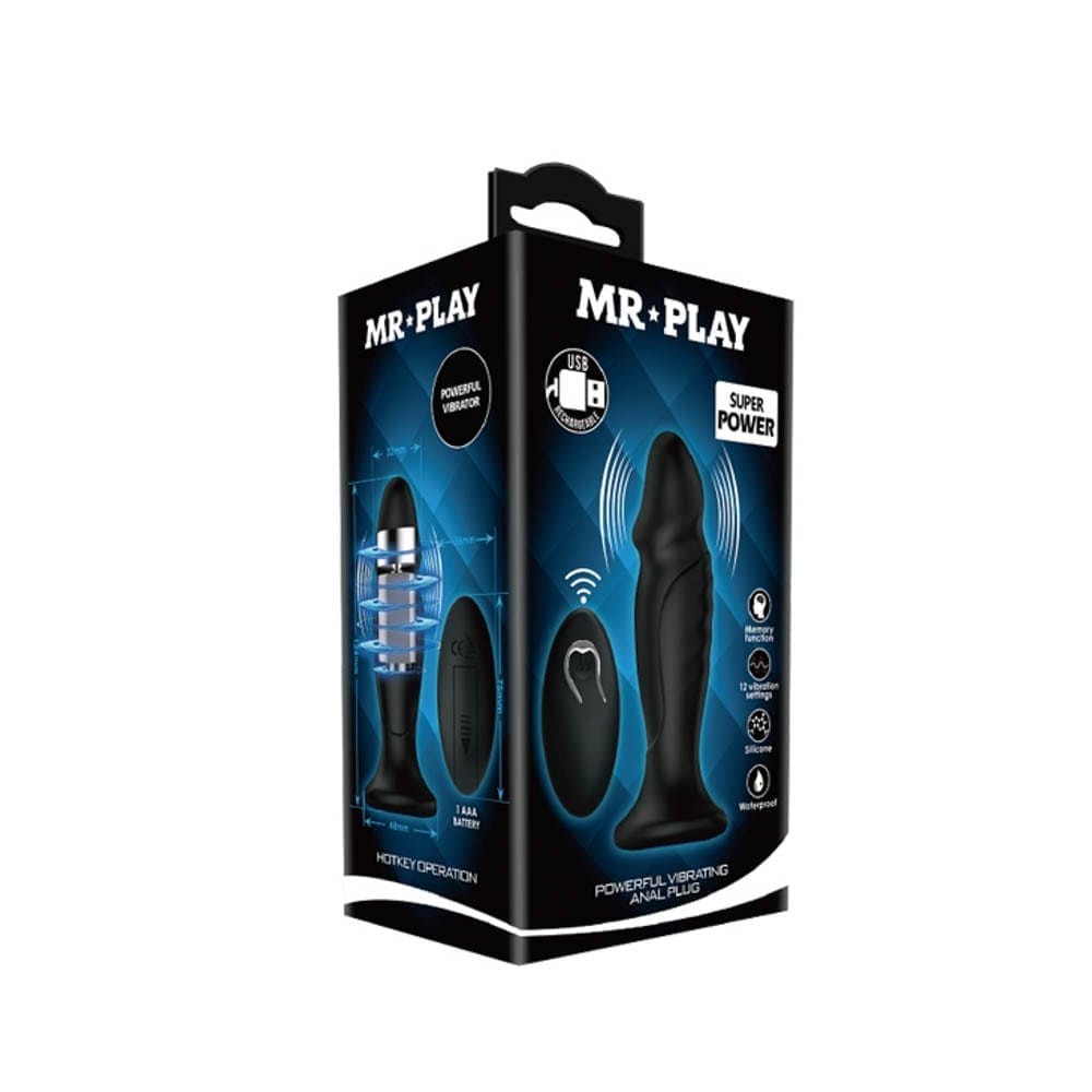 Πρωκτική Σφήνα Με Τηλεχειριστήριο - Mr. Play Super Power Anal Plug I