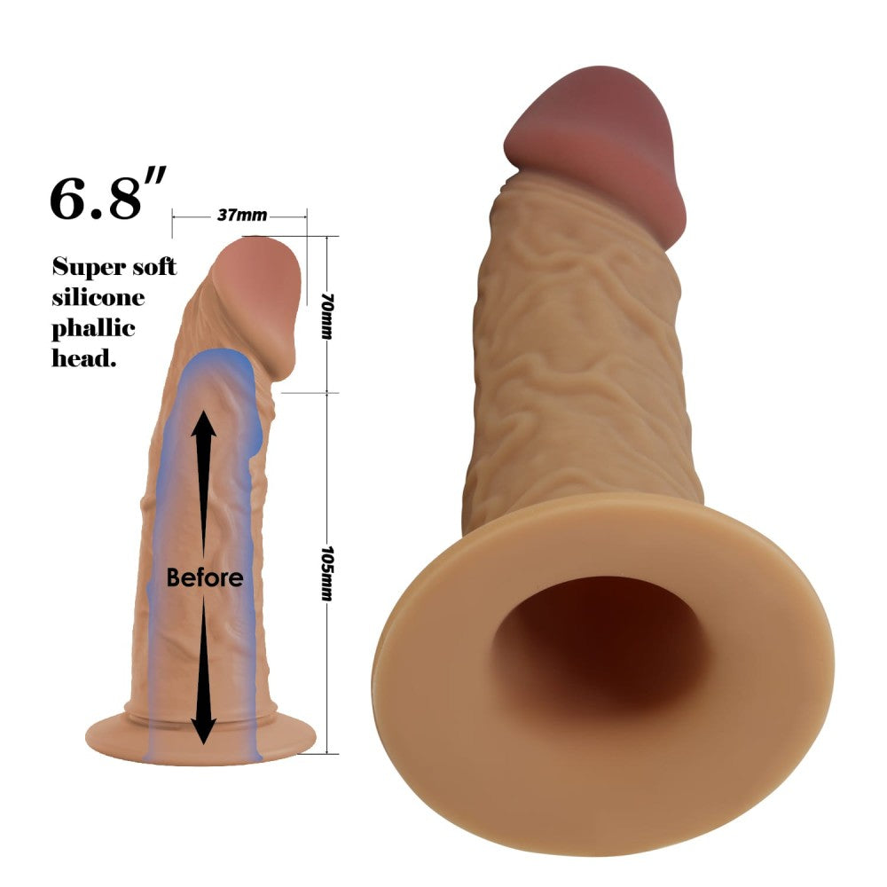 Ρεαλιστικό Strap-On Dildo 17,5 εκ - Pretty Love Houston Harness Briefs
