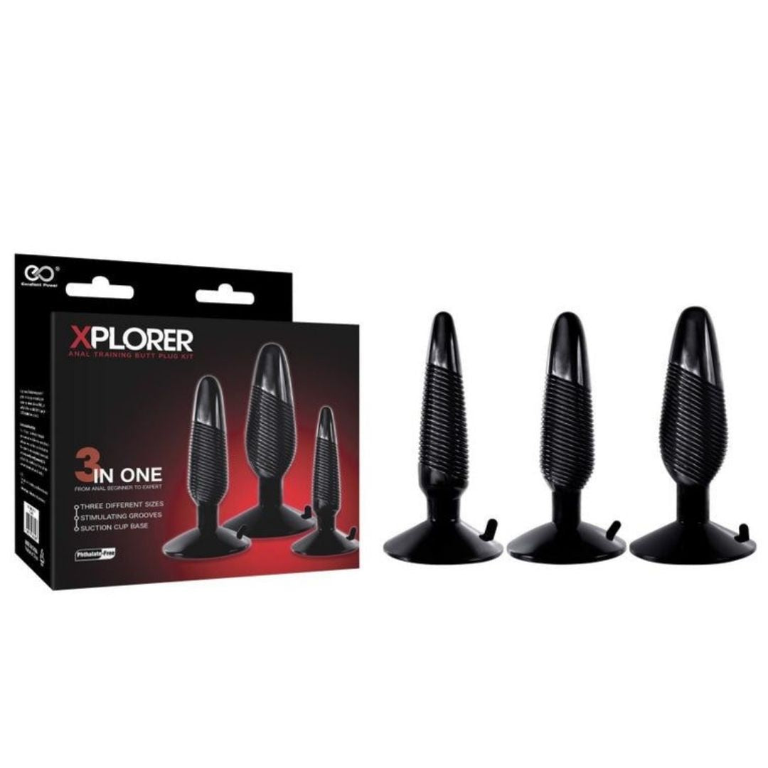 Πρωκτικό Set Εξάσκησης ( 3 Μεγέθη) - XPLORER BUTT PLUG KIT
