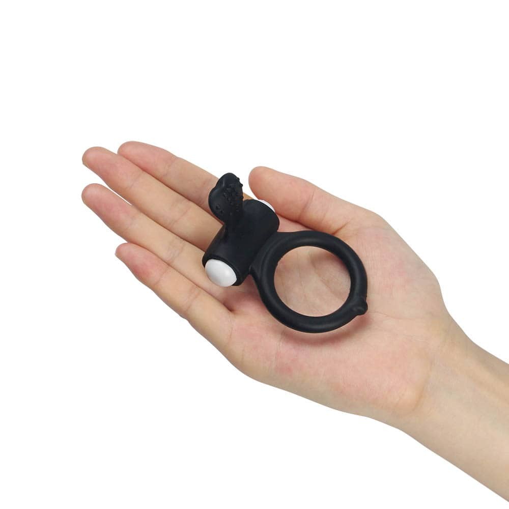 Δονούμενο Δαχτυλίδι Πέους - Power Clit Cockring Black 1