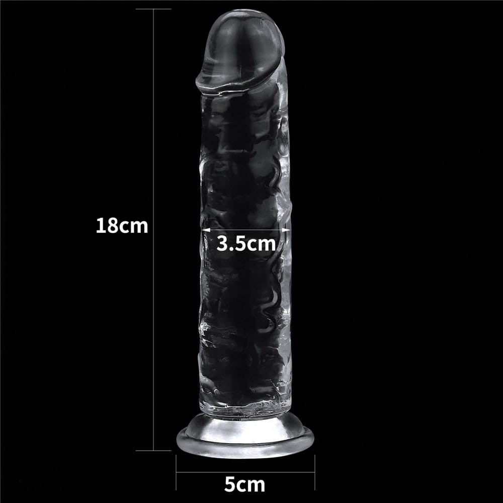Διάφανο Dildo 18 εκ - Flawless Clear Dildo