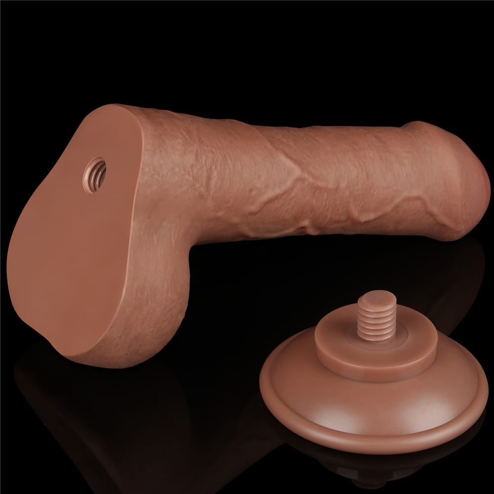 Ρεαλιστικό Dildo Με Διπλό Δέρμα 18,3 εκ - 7'' Sliding Skin Dual Layer Dong Brown