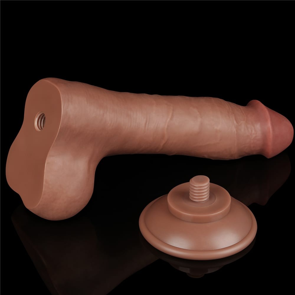 Ρεαλιστικό Dildo Με Διπλό Δέρμα 20 εκ - 8'' Sliding Skin Dual Layer Dong Brown I