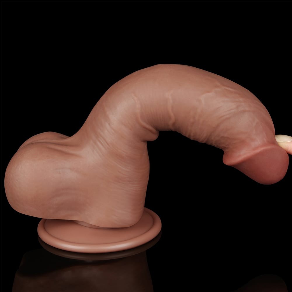 Ρεαλιστικό Dildo Με Διπλό Δέρμα 20 εκ - 8'' Sliding Skin Dual Layer Dong Brown I