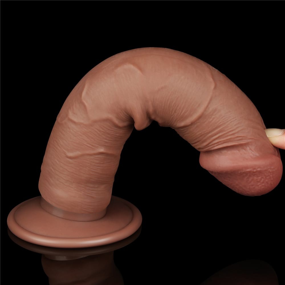 Ρεαλιστικό Dildo Με Διπλό Δέρμα 20 εκ - 8'' Sliding Skin Dual Layer Dong Brown II