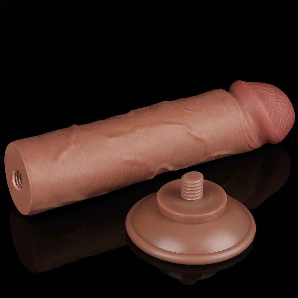 Ρεαλιστικό Dildo Με Διπλό Δέρμα 20 εκ - 8'' Sliding Skin Dual Layer Dong Brown II