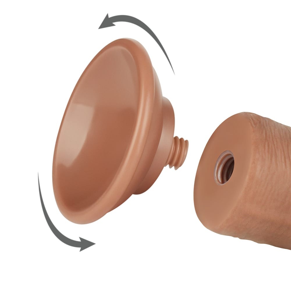 Ρεαλιστικό Dildo Με Διπλό Δέρμα 20 εκ - 8'' Sliding Skin Dual Layer Dong Brown II
