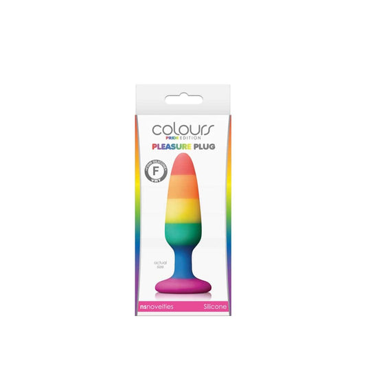 Πρωκτική Σφήνα Pride Πολύχρωμη 10,8 εκ - Colours Pride Edition Pleasure Plug Small Rainbow